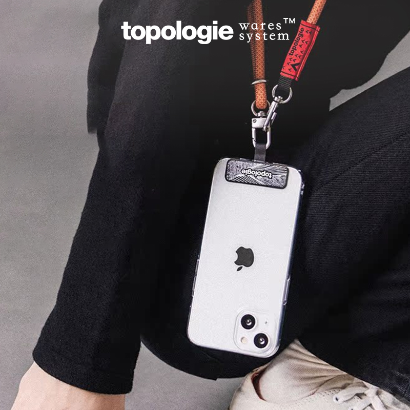 Topologie手机挂绳夹片手机壳挂片背夹耐用防摔拆卸防丢背带夹片