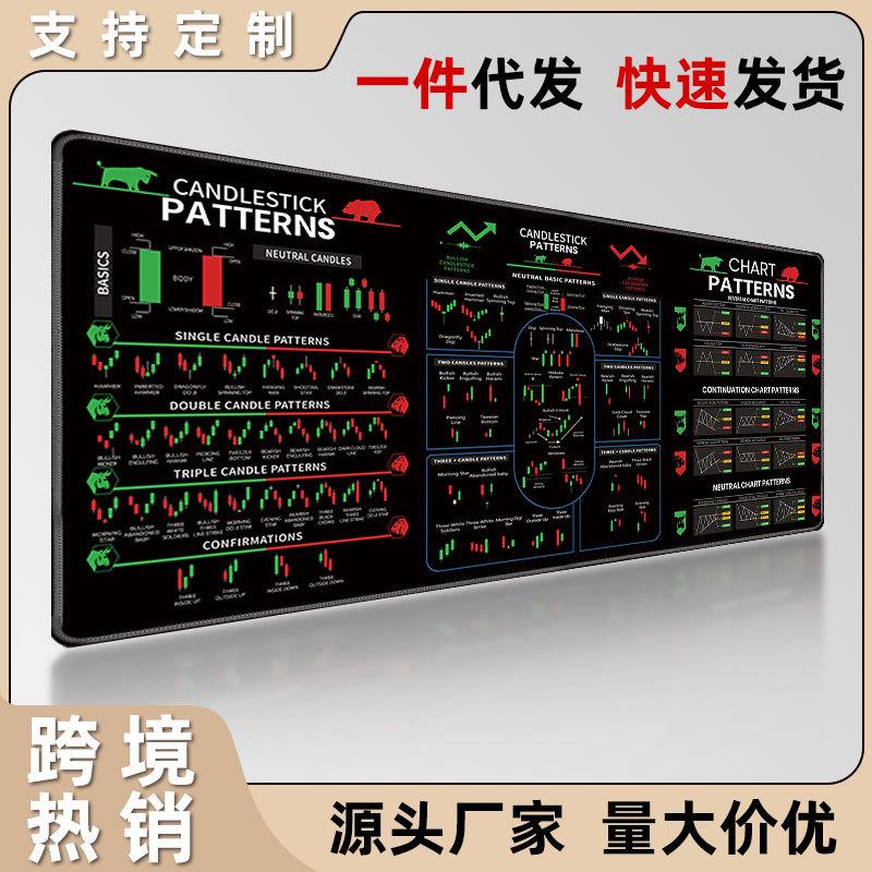 桌垫电脑桌鼠标垫超大办公工厂大号锁边防滑耐脏定 制键盘垫
