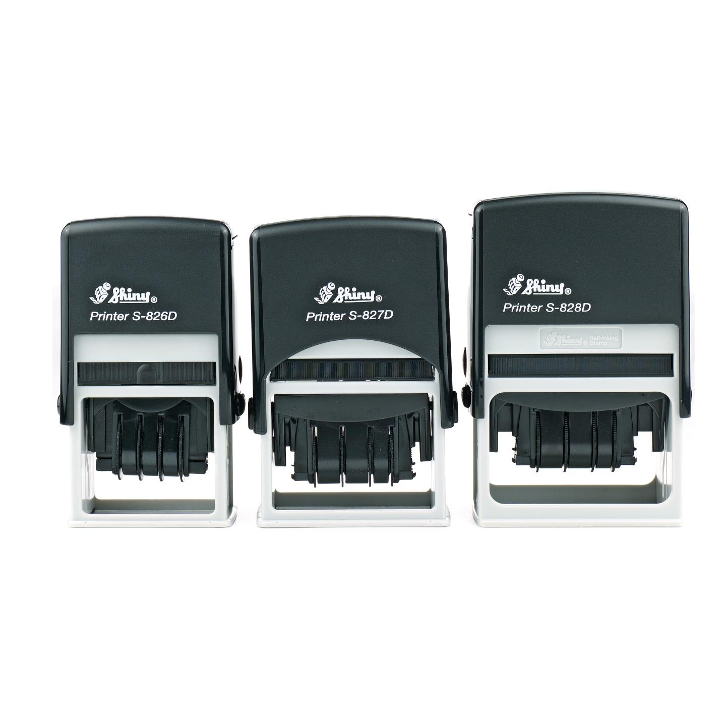 定制光泽新墨水回流密封翻斗密封S-827D方形50*30mm可调日期