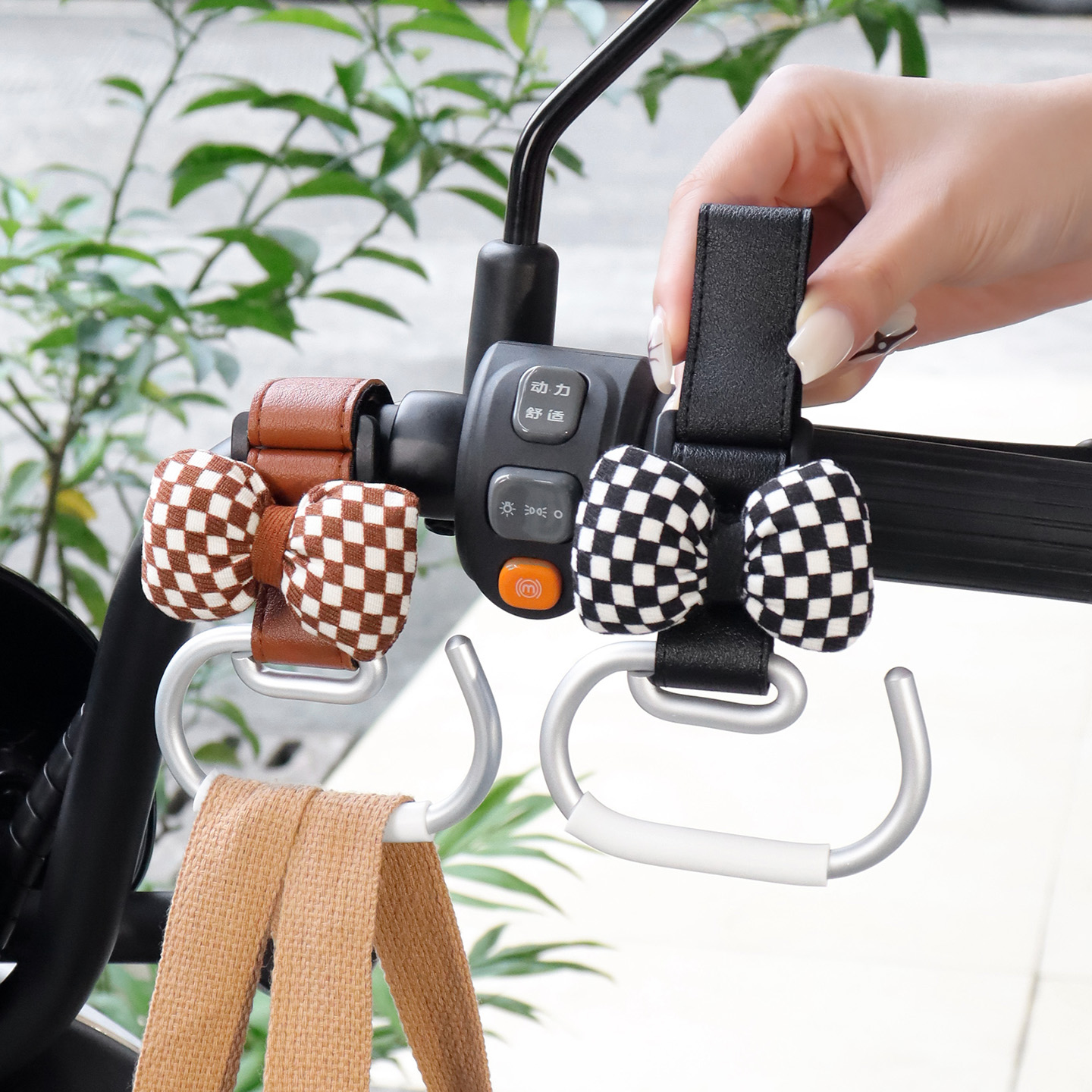 电动车创意蝴蝶结时尚装饰挂物钩