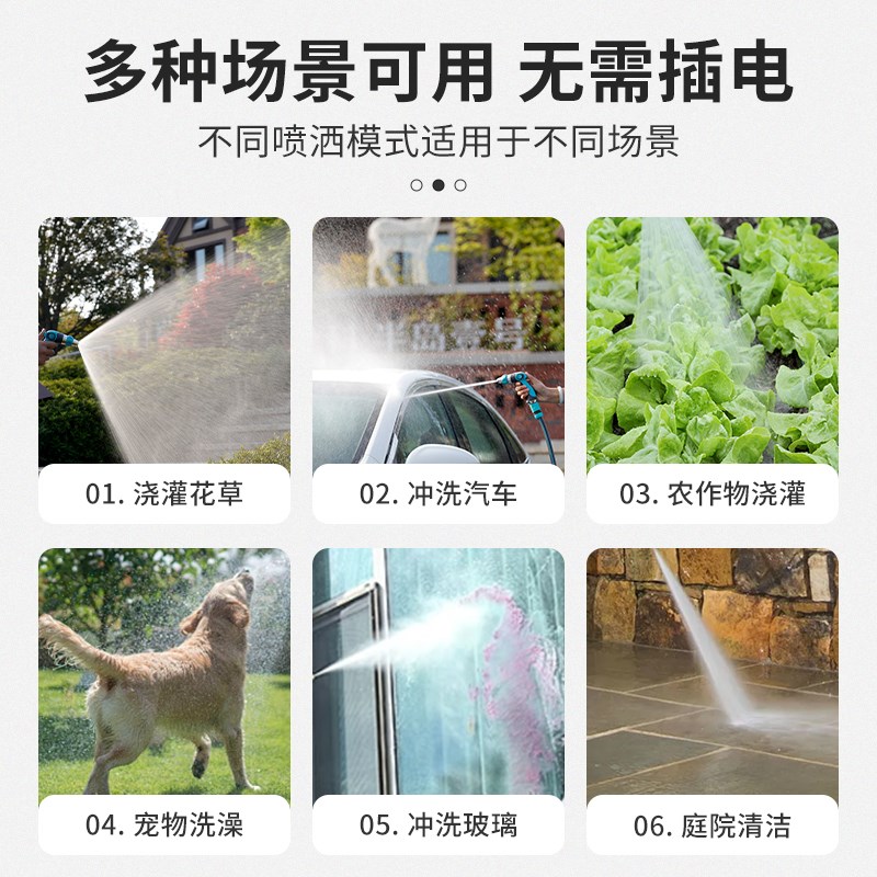 洗车水枪高压家用冲洗地面喷水枪头增压喷头浇花专用伸缩水管软管