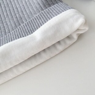 冬季宝宝加绒毛衣保暖套头上衣女童加厚针织衫婴儿打底衫洋气内搭