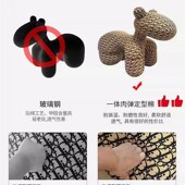 网红小马椅凳儿童座椅动物卡通家用创意坐凳加厚防滑客厅落地摆件