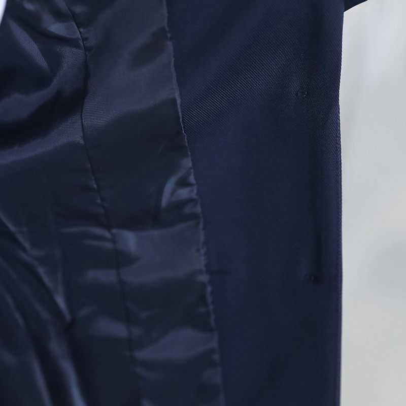 大码藏蓝职业装大学生胖mm面试西服工作服200斤西装外套女套装秋