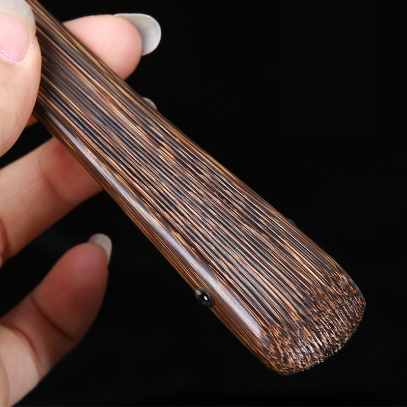 全棕竹文玩折扇观音竹制扇子男女士把玩收藏苏工空白扇面古风竹扇