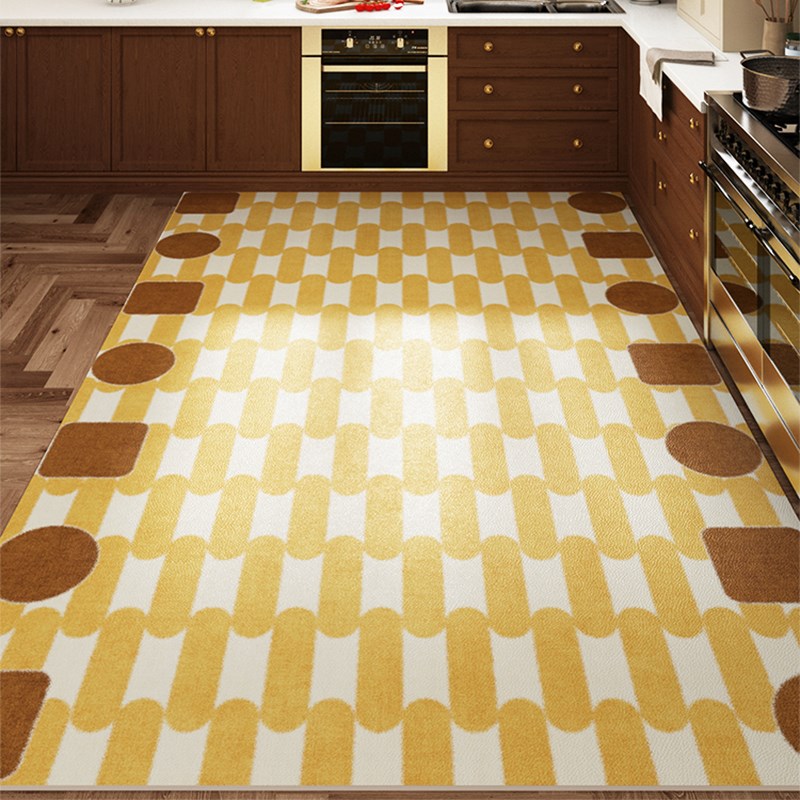 高端pvc厨房地垫美式防滑防油防水可擦免洗整铺专用垫子家用脚垫