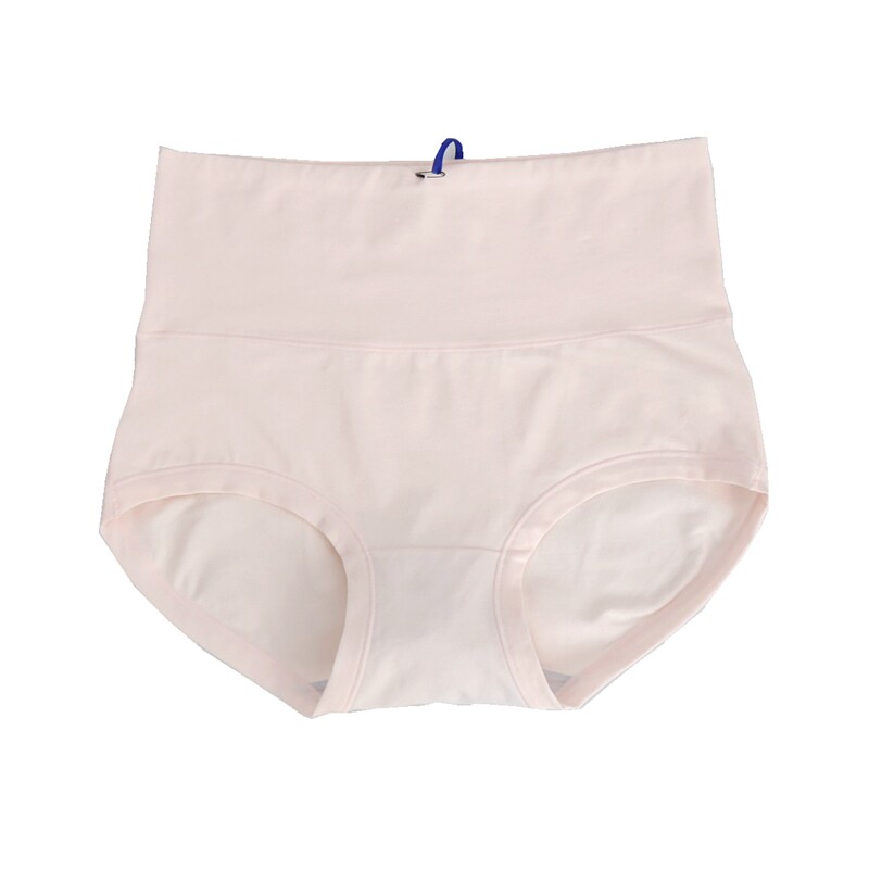 2条装 创雅诺60S弹力棉高腰女内裤22023棉质面料柔软亲肤女平角裤
