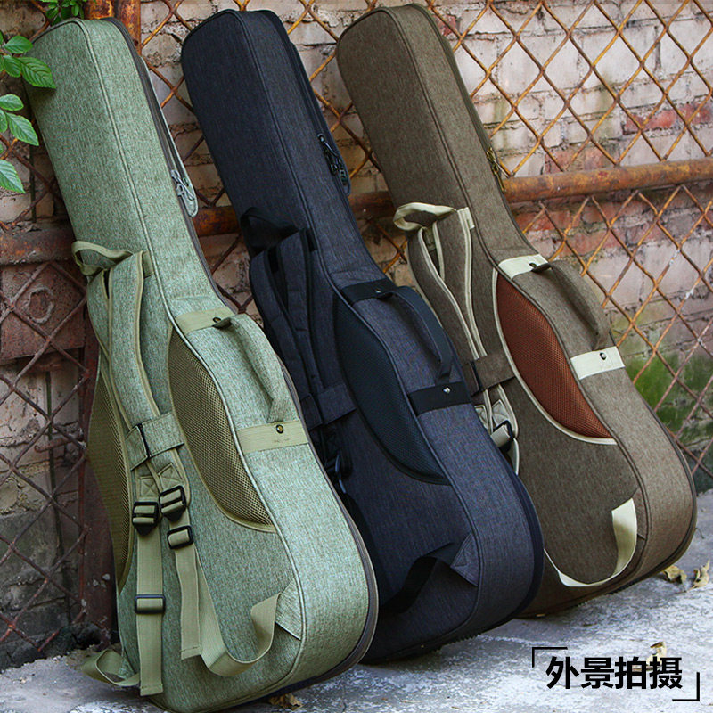 ruiz鲁伊斯加厚吉他包双肩琴包39寸40寸41寸防水防震民谣吉他琴包