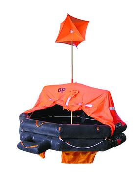 抛投充气证救生生筏6-3LR-TO5人式CCS认船用气胀式备用救生筏水上