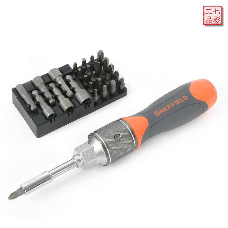 钢盾S056511多用处6倍速棘轮螺丝 工具套装组合 起子螺丝批