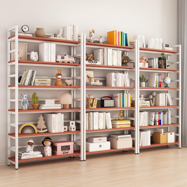 网书架储物架简厅约客落铁地钢木QDV多层货架儿童收纳书柜艺多层