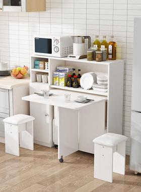 折缩小叠餐桌家用户型可移动餐桌边柜ZG-65769合组伸多功能长方形