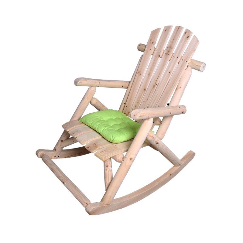 原木美人式田园摇椅户外阳OCRC-1A1台庭院老午睡躺花懒人欧园式休