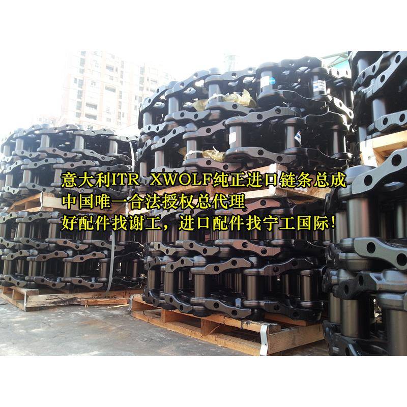 小PC松3000挖掘机导履底盘件(HKI带板总成，支重轮，引轮，驱动齿