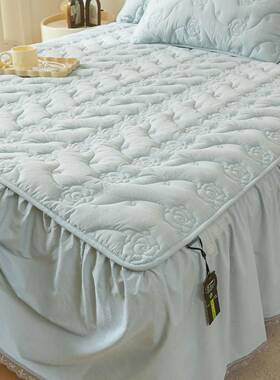 A类棉床裙单件遮丑下摆裙2025新款夹棉床罩防尘床盖款套床RUEaω