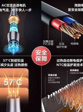 电吹风发廊家用理负发店专业用大护STE功率吹头发超静音风筒离机