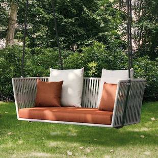 户外吊篮秋秋千室内休藤椅园室外露天阳台藤编闲秋千庭院花千ODF