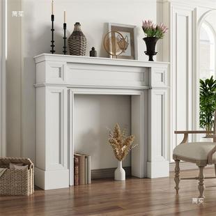 简约民宿RRW玄关饰柜法式 欧式 婚礼摄摆件 壁复古实木影炉架装 美式