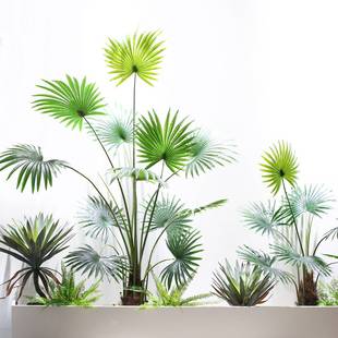 大型盆景装饰客厅落地散尾葵假树假绿植盆栽仿真绿植摆件仿真蒲葵