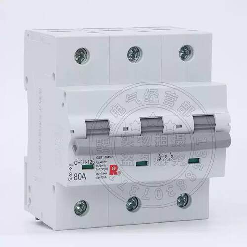 8熟开关小型断路器CH3H-125_1P__2P_3P4P_VVX63A0A100A空气开关C