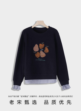 秋冬新款设计感长袖休闲时尚气质百搭显瘦女上衣C1051