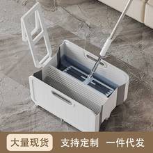 长方形专用便携地板折叠拖把桶小号水盆地拖老式拖布清洗车用神器