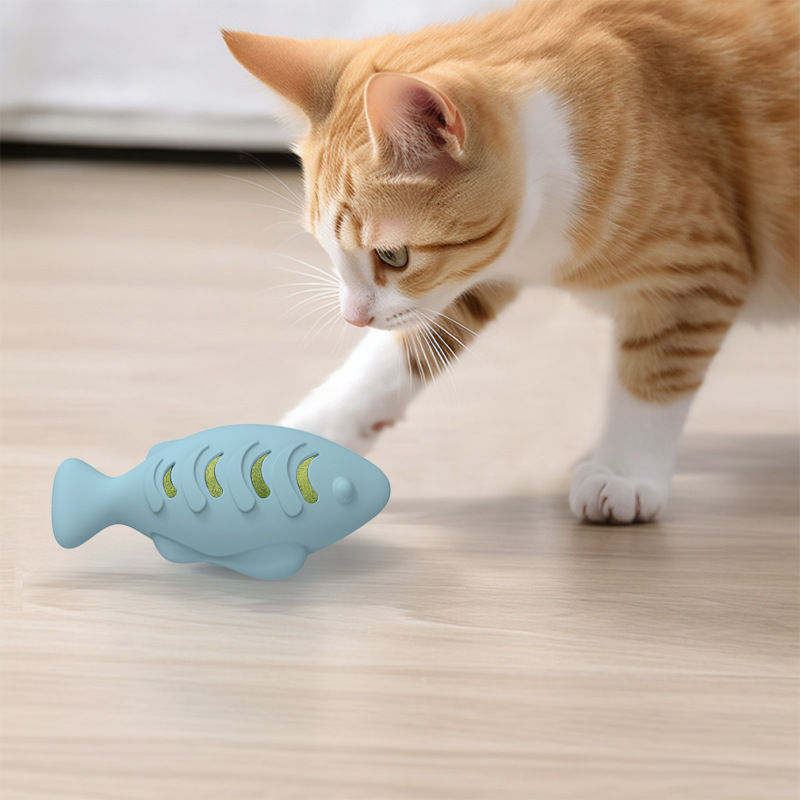 逗猫棒猫咪玩具硅胶鱼幼小猫猫