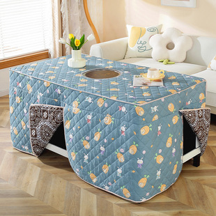 套烤火炉烤火罩烤火被茶几罩火炉布罩加厚长方形桌子罩新款电电暖