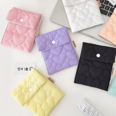 卫生巾巾收纳包零钱手帕月包姨妈包刺绣事布艺小包棉袋大容量