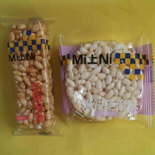 -新日期休闲零食Mi上Ni小熊红糖米通米饼芝麻味孕妇儿童食品