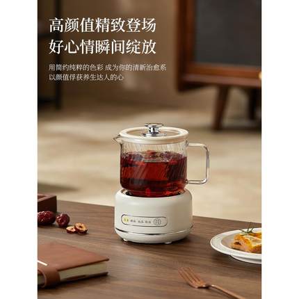 养生壶家用多功能全玻璃煮茶器烧水壶小型办公室花茶壶迷你养生杯