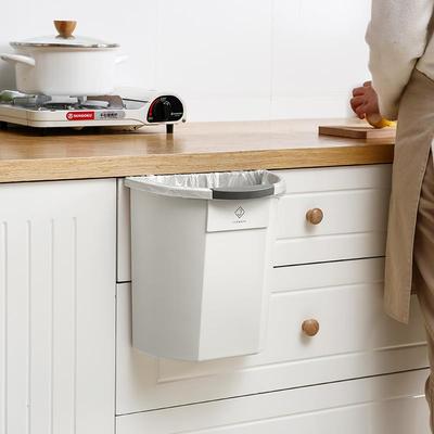 厨房垃圾桶壁挂式家用创意橱柜门悬挂厨余收纳无盖客厅卫生间大号