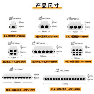 全光谱智能明装长条灯格栅灯防眩客厅餐厅书房无主灯极简吸顶射灯