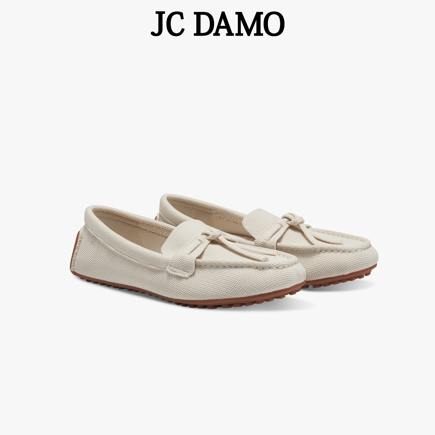 JCDAMO飞织乐福鞋女鞋豆豆鞋