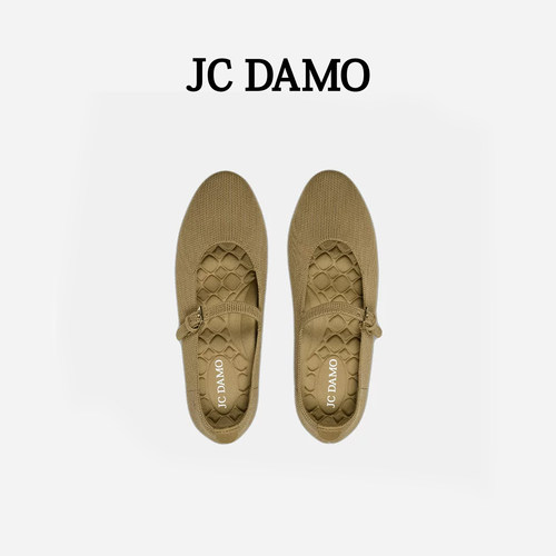 JCDAMO女鞋春夏飞织时尚芭蕾鞋