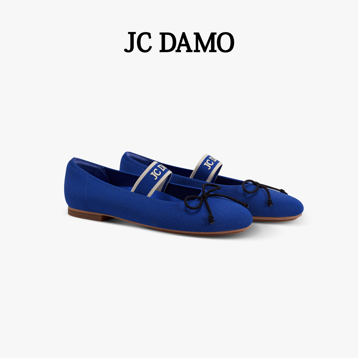 JCDAMO一字带浅口玛丽珍单鞋