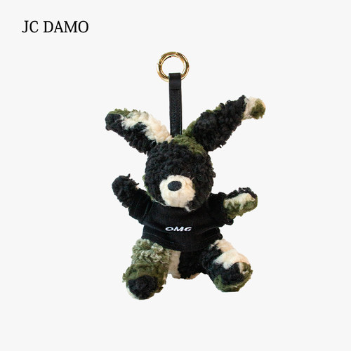 JCDAMO迷彩色兔八哥玩偶挂件