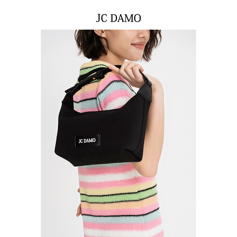 JC DAMO手拿包方糖包系列时尚夏季饭盒包百搭编织枕头包便当包