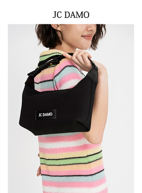 JC DAMO手拿包方糖包系列时尚夏季饭盒包百搭编织枕头包便当包女