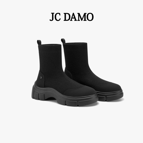 JCDAMO女鞋飞织可机洗靴子