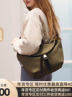 JC DAMO2025秋季新款单肩包休闲潮流包包通勤包饺子包设计感包