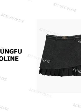 【包臀百褶裙子】QZ51-87复古休闲裤女2025年新秋冬裙