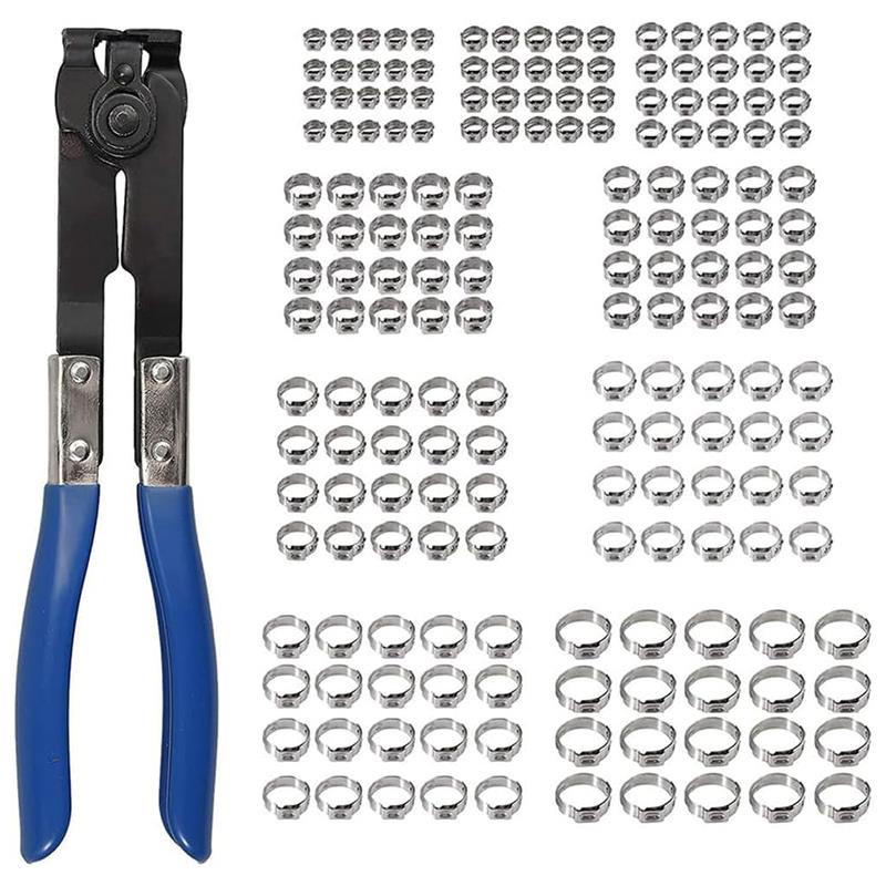 180个管夹不锈钢强力喉箍水油管紧固带钳子单耳喉箍抱箍固定卡扣