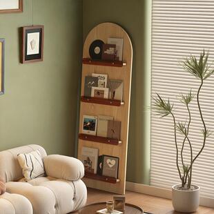 2025年爆款靠墙展示架落地杂志架报刊陈列架小说漫画整理架收纳架