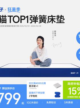 蓝盒子Z1记忆棉弹簧床垫 上海生产经济型软硬适中可拆洗透气床垫