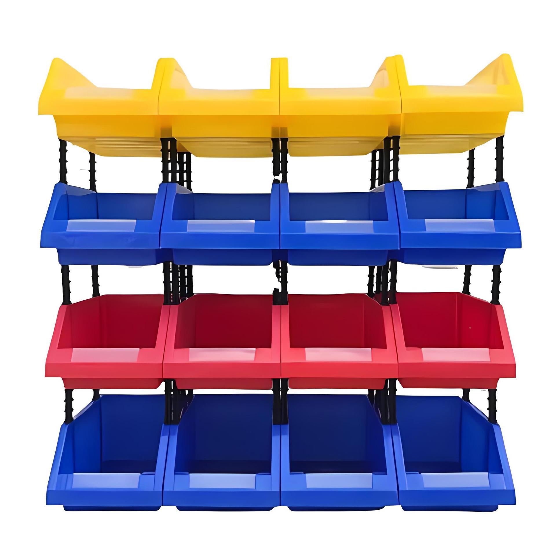 厚口零件盒合塑料盒五金收加纳盒组斜式物料盒JXO货架盒元件盒工