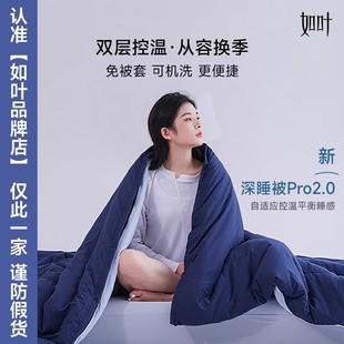 如叶深睡被PRO2可机洗子母被二合一冬被芯免被套 中 双11热卖