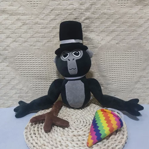 现货新款gorilla tag  monke毛绒玩具毛绒公仔娃娃游戏周边