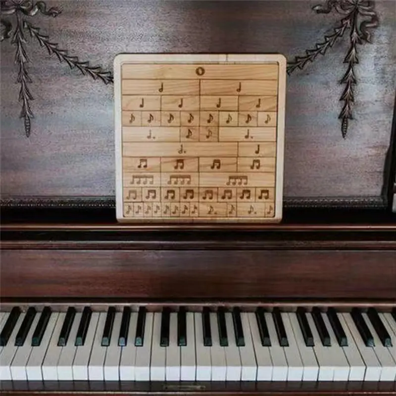 木质音符拼图Musical notes and rests bars儿童益智玩具礼物