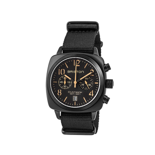 BRISTON 法国进口 Clubmaster Classic 哑光黑盘经典系列手表